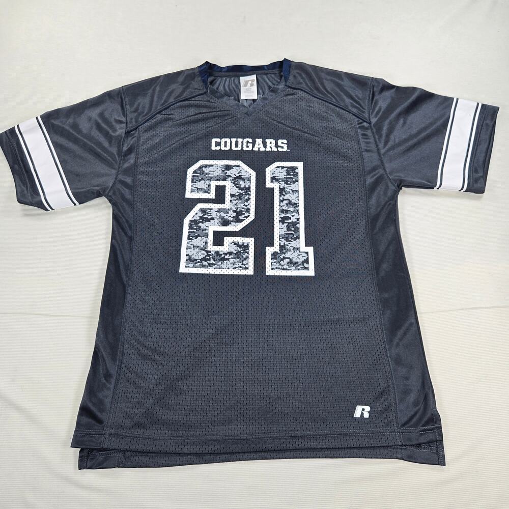 Russell Athletic BYU Cougars Gray Digital Camo #21 Football Jersey Size Medium